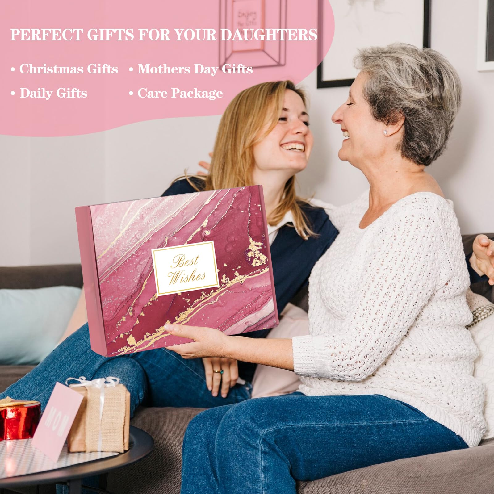 iAOVUEBY carte cadeau et emballage élégant pour message personnalisé