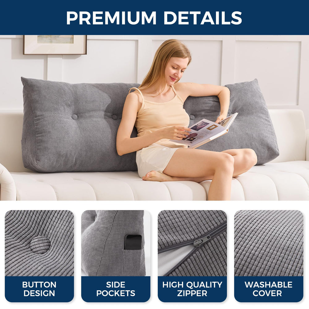 IASEAHK comparaison d’échelle du coussin Twin montrant dimensions réelles
