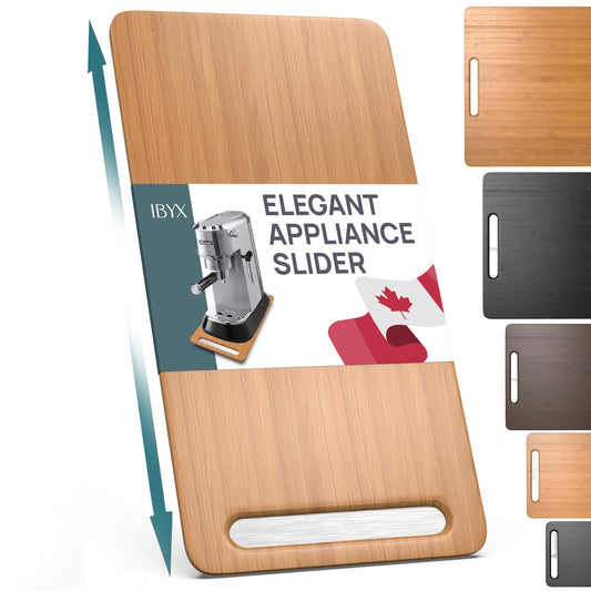Ibyx plateau coulissant face avant montrant stabilité et design naturel