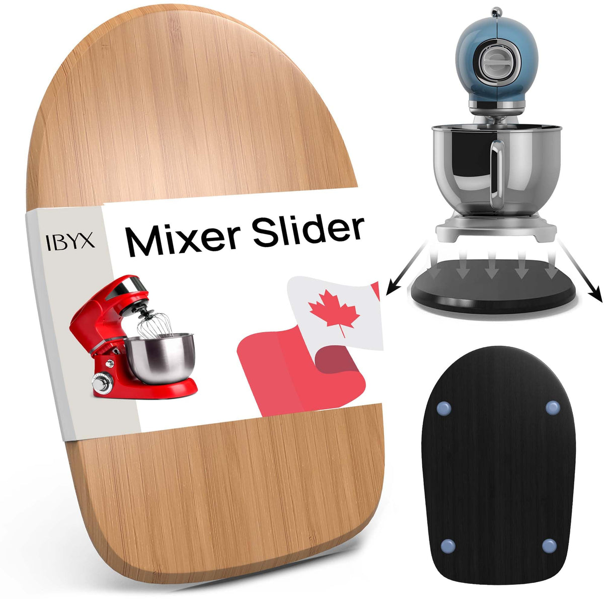 Ibyx plateau coulissant face avant montrant protection du plan de travail