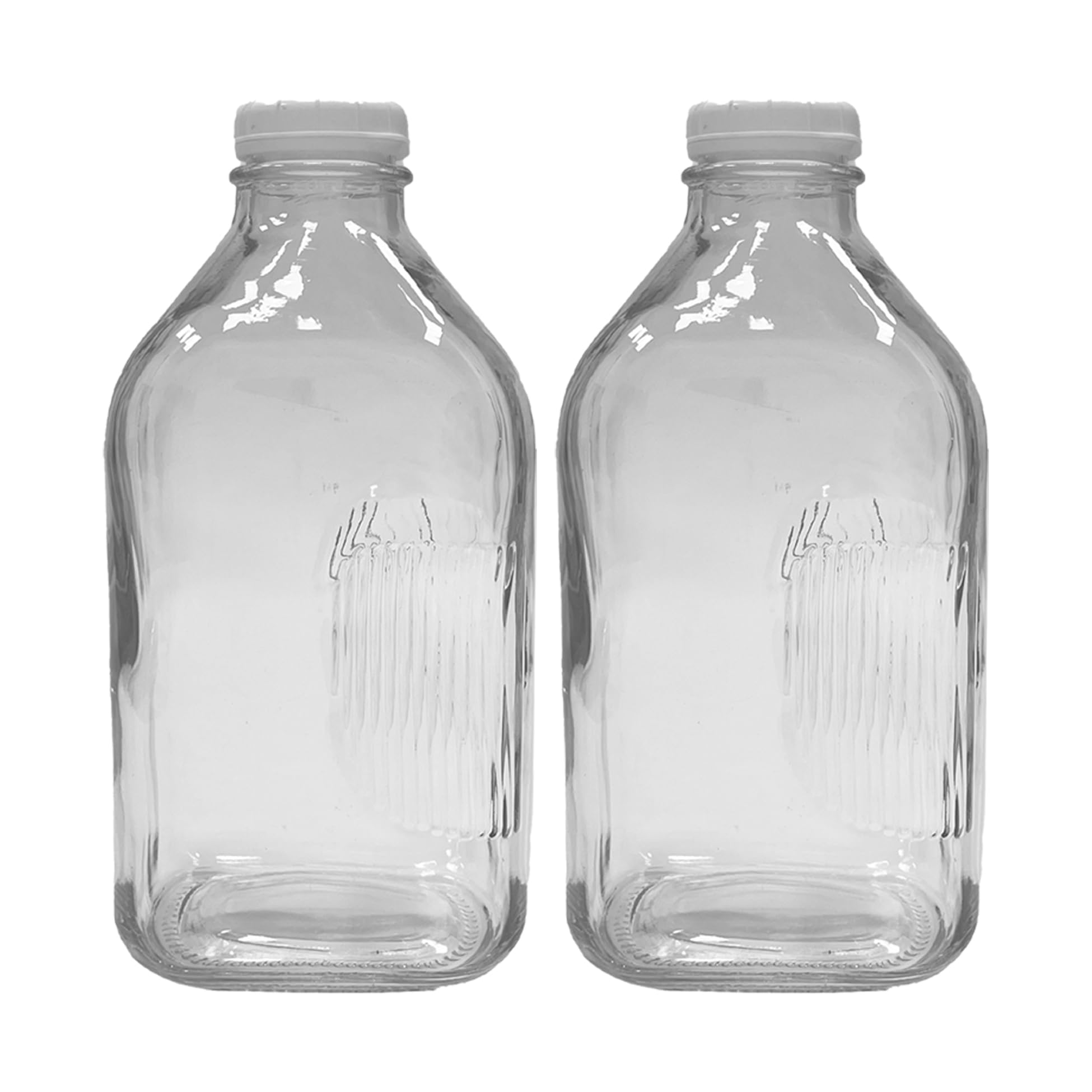 ICE N COLD cruche 64 oz vue de face montrant capacité et verre clair