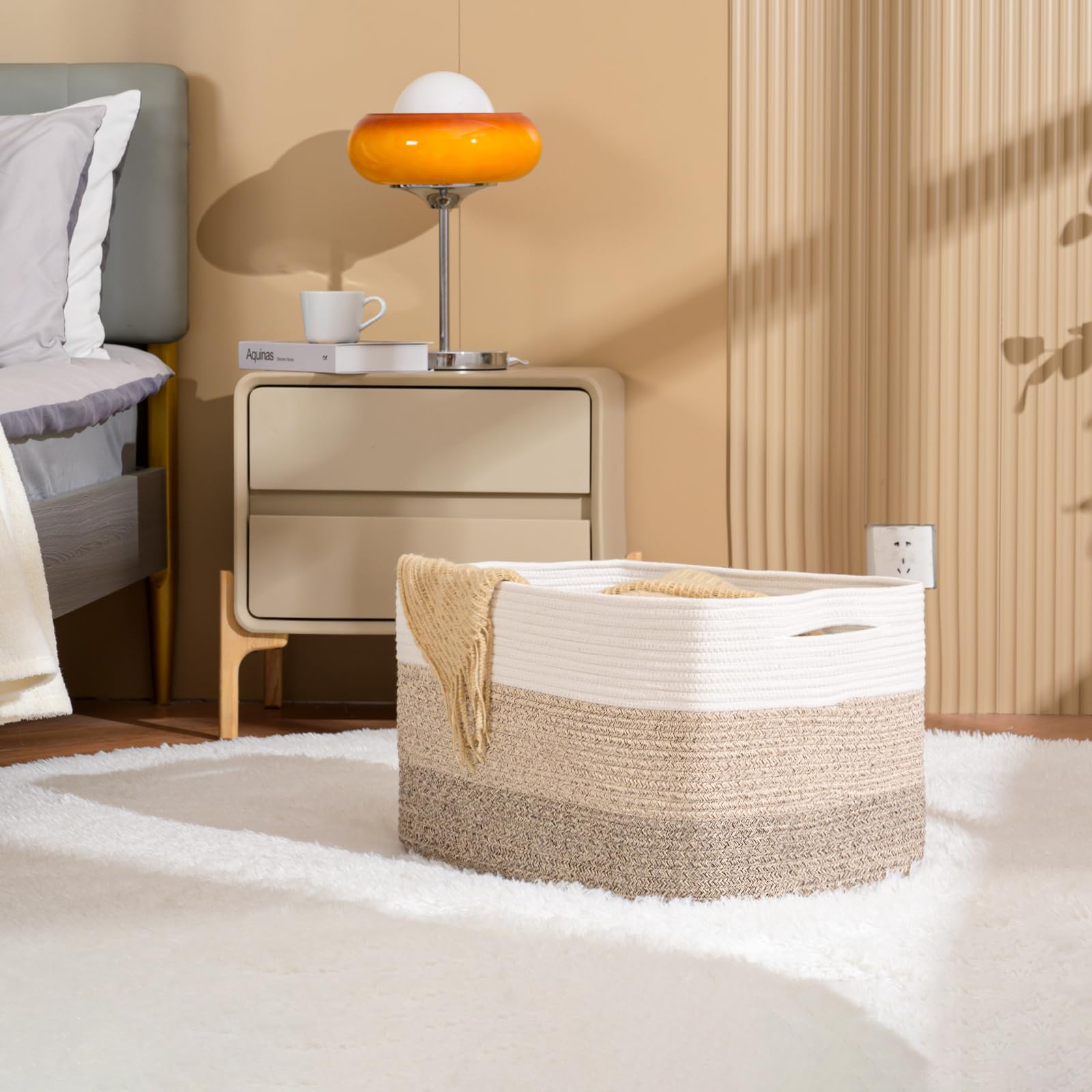 ICERZCZ gros plan tressage corde coton, texture robuste durable