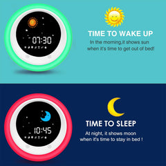 I·CODE gros plan écran soleil/lune pour apprendre le moment lever/dormir