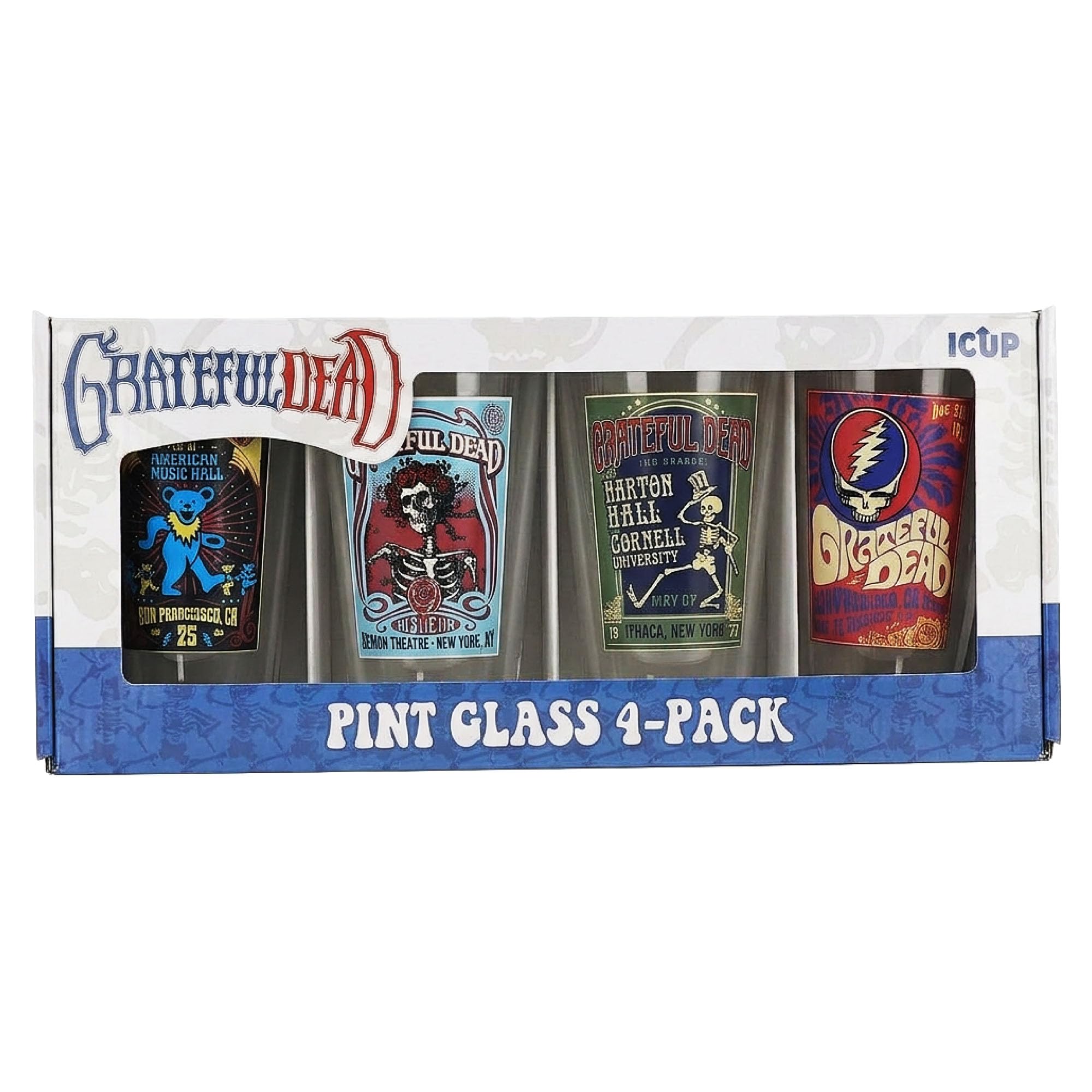 ICUP verre ours dansant montrant design vibrant et collection