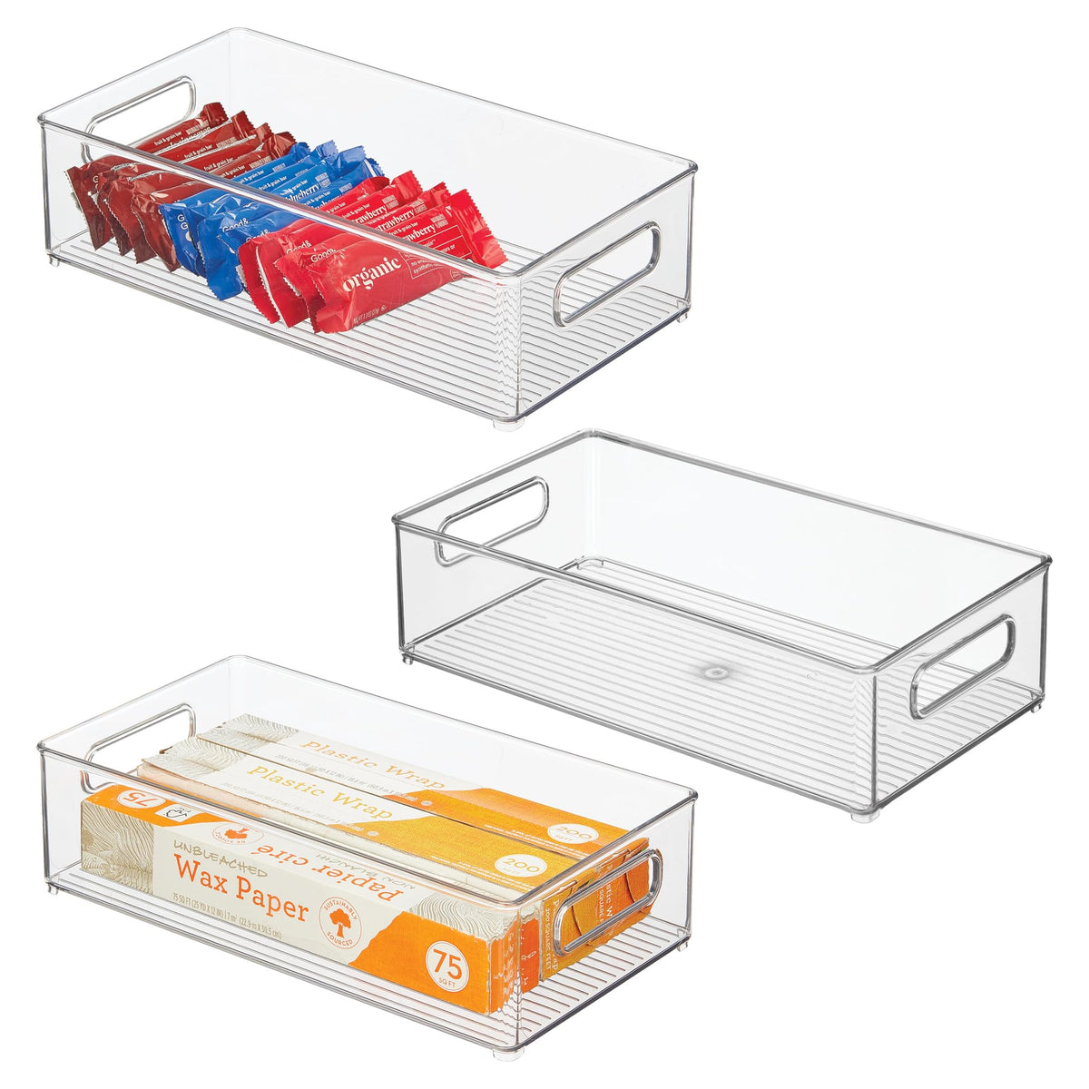 iDesign bac frigo ensemble visible transparent, facilite repérage rapide