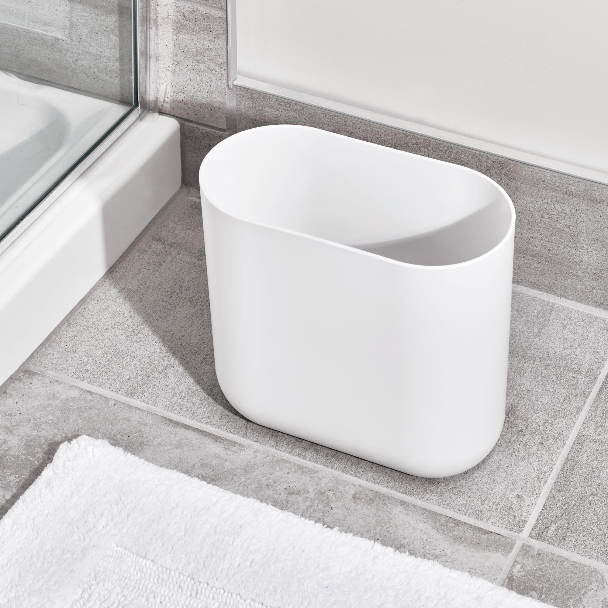 iDesign lot de deux poubelles Cade, double solution pour plusieurs pièces