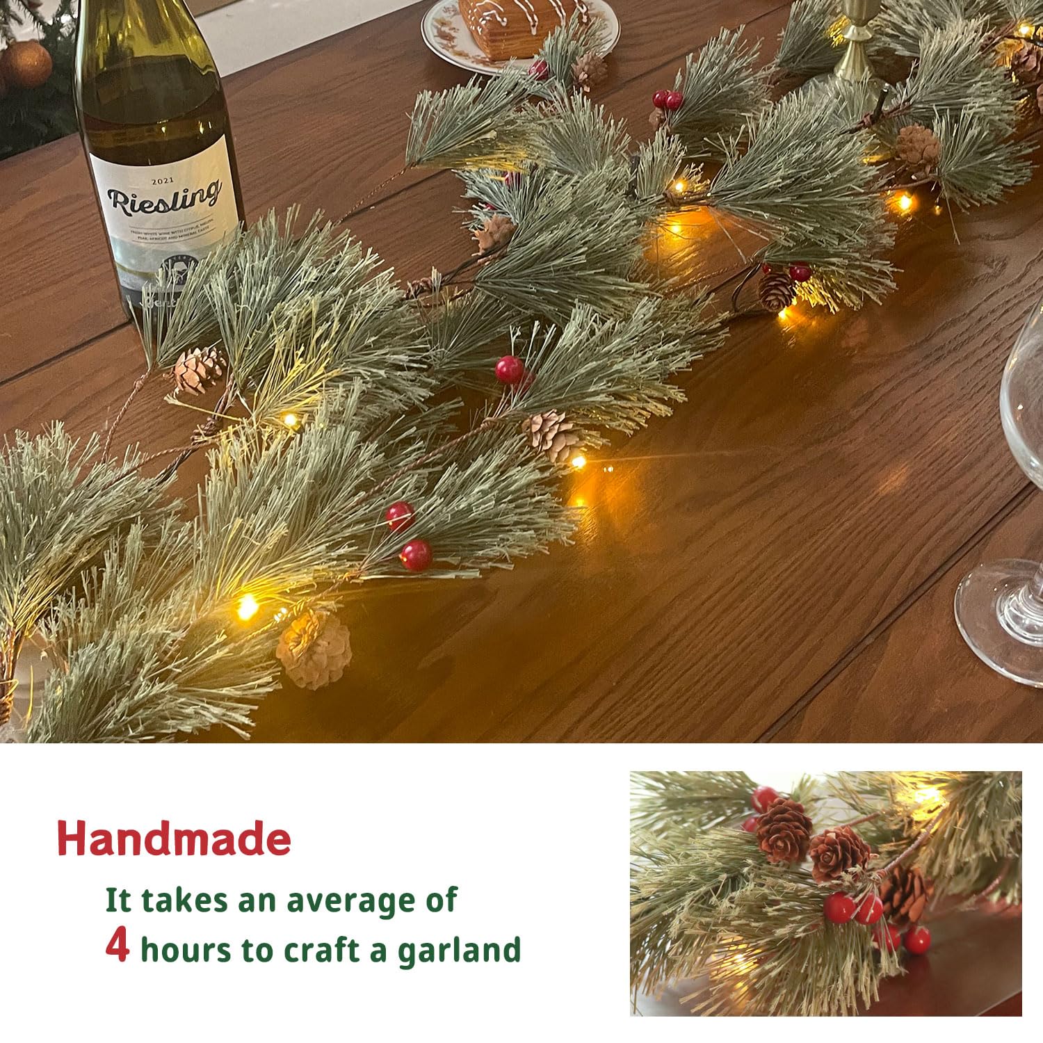 IDOGliitte+ LED chaudes illuminant doucement la guirlande décorative