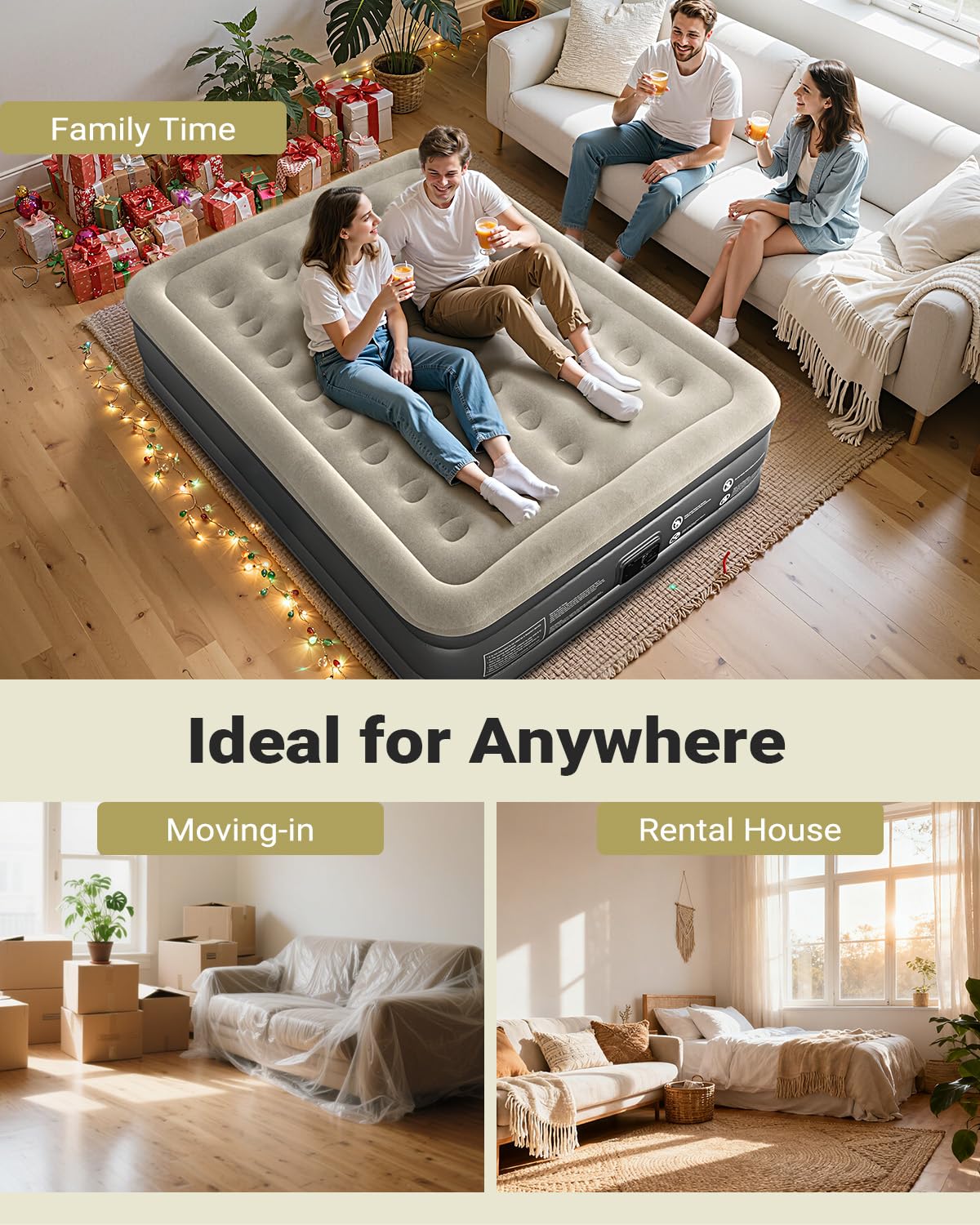 iDOO matelas rangé dans sac montrant transport et gain de place