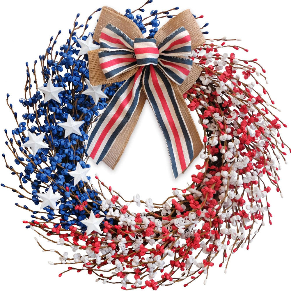 idyllic couronne face porte montrant couleurs patriotique et accueil festif