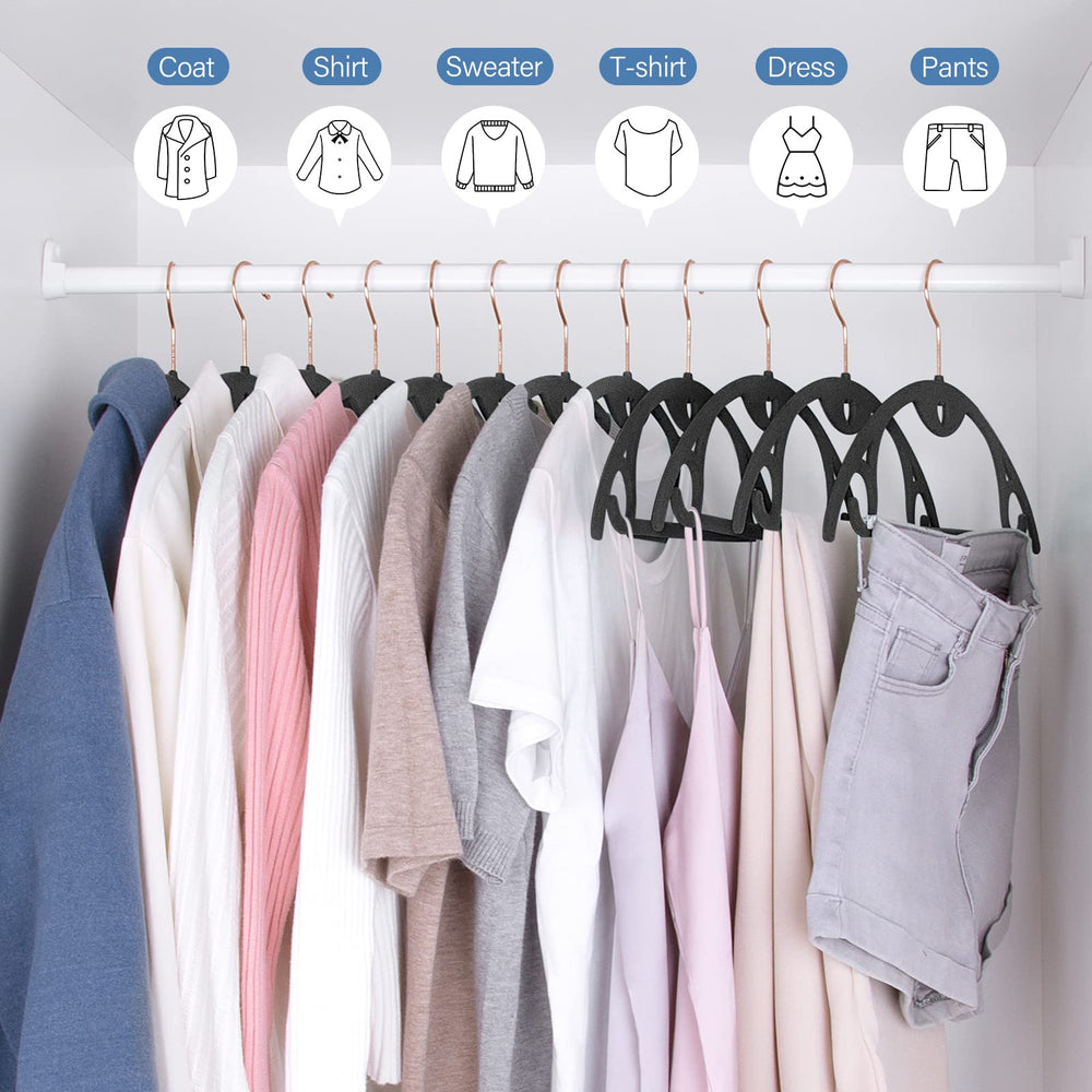 IEOKE placard organisé avec cintres assortis, rangement élégant
