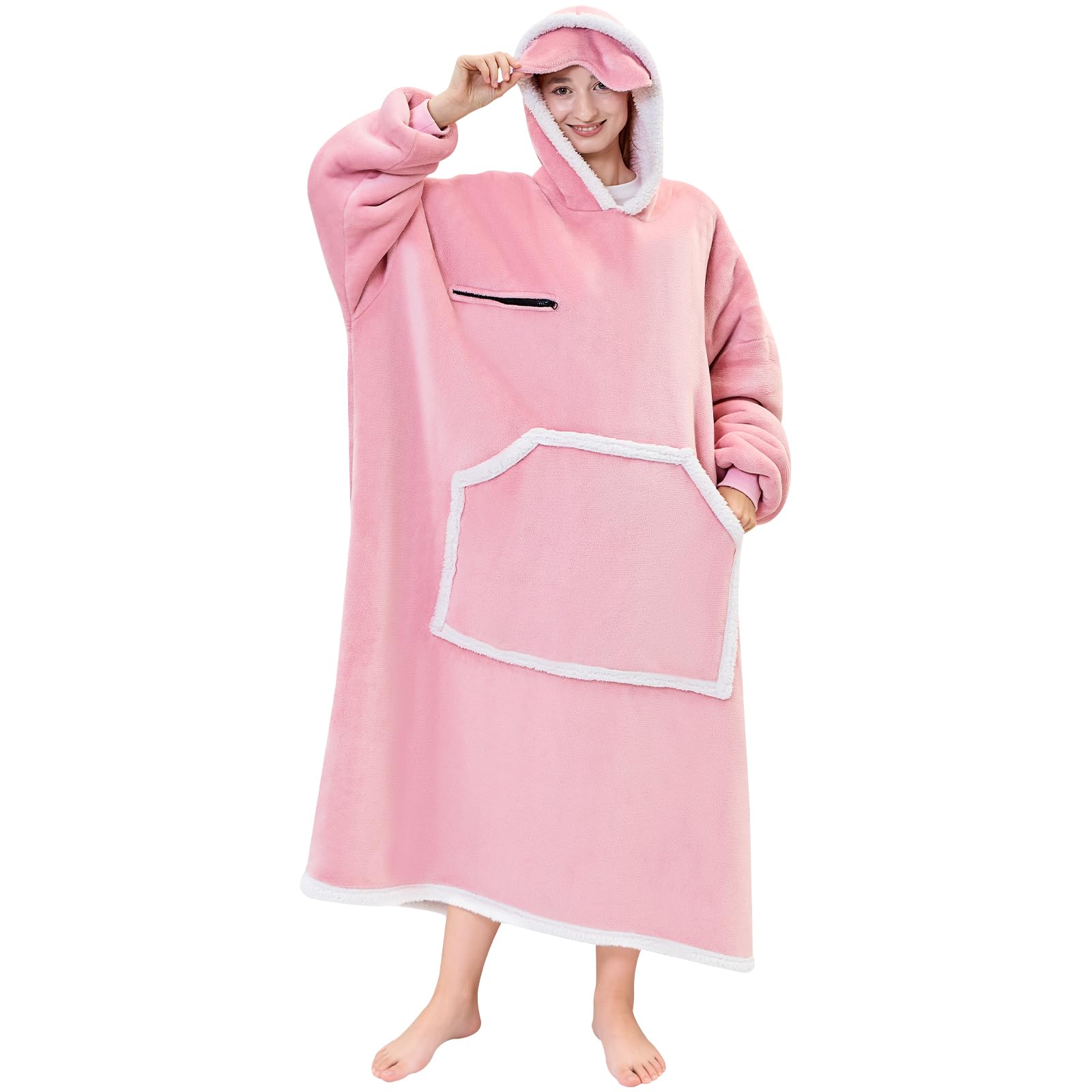 IFNOW hoodie devant montrant coupe oversize et confort
