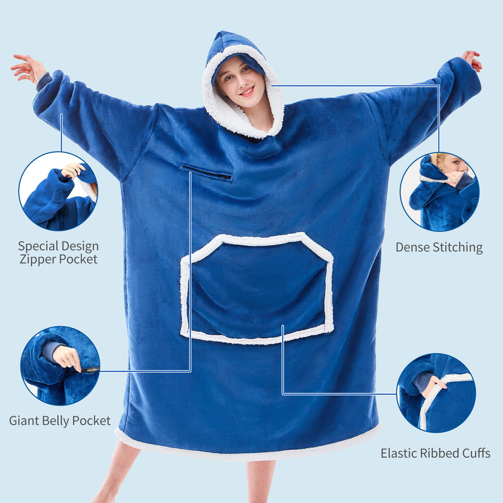 IFNOW porté par un modèle assis confortablement sur canapé