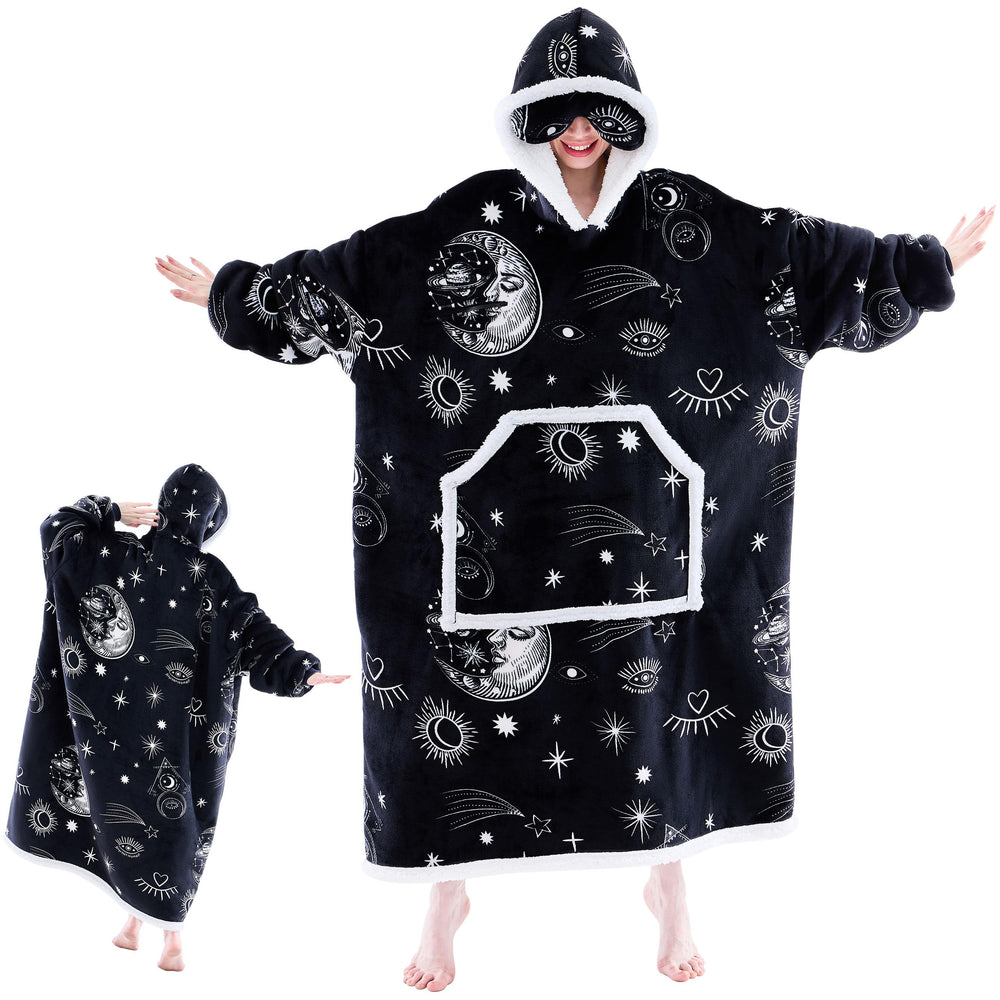IFNOW vue avant du sweat à capuche oversized montrant confort et coupe