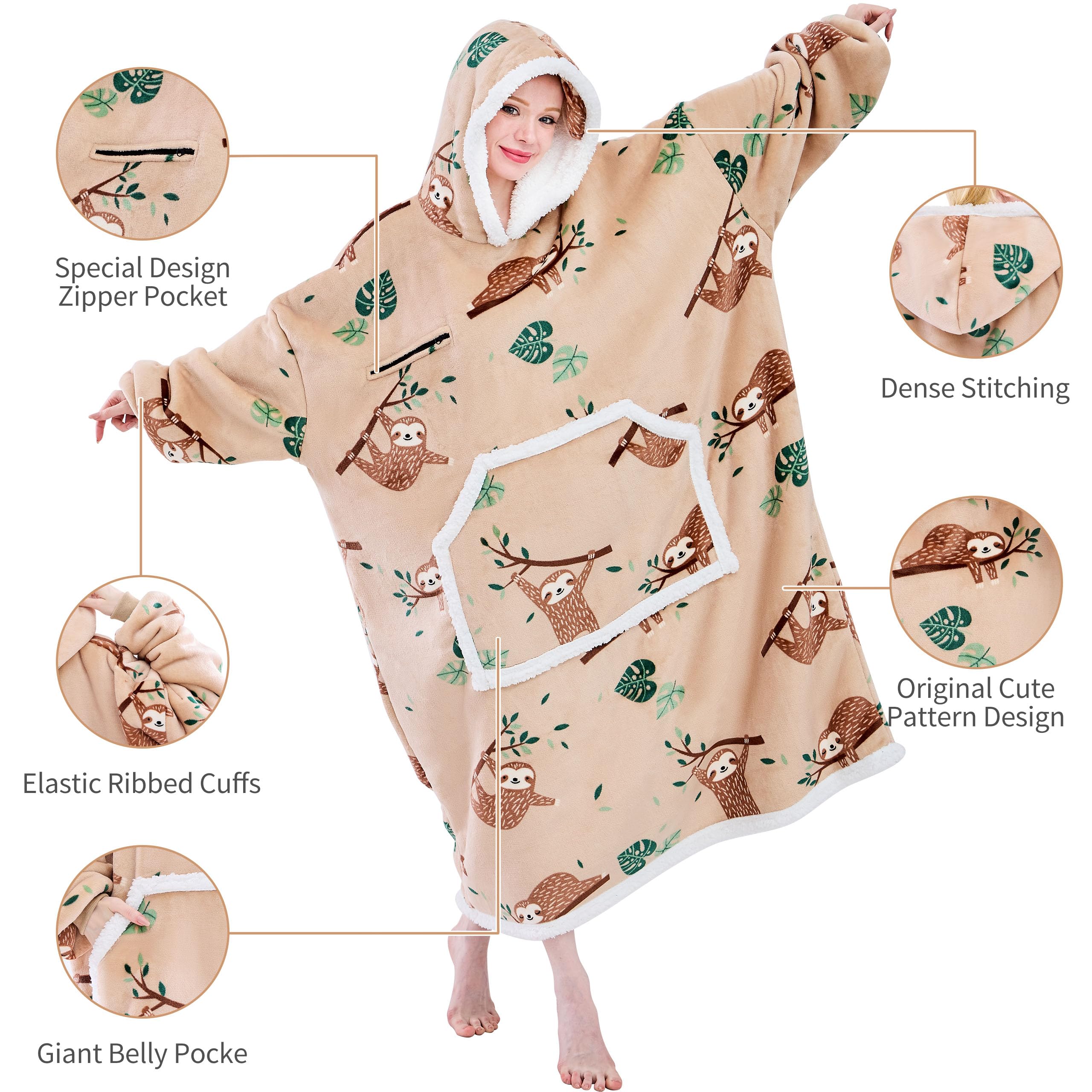 IFNOW capuche avec masque intégré pour siestes faciles