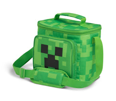 Igloo Minecraft lunchbox face avant montrant le Creeper et style accrocheur