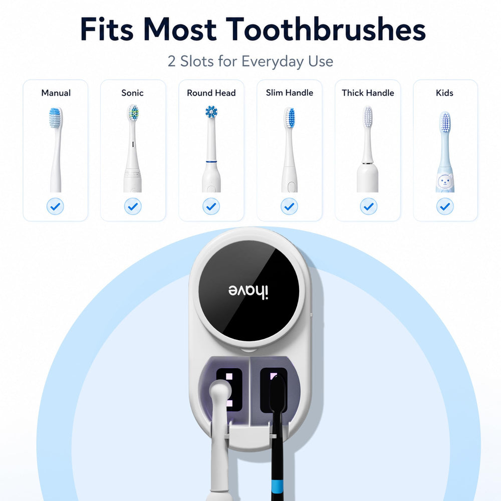 iHave comparaison de taille avec brosse à dents pour visualiser encombrement