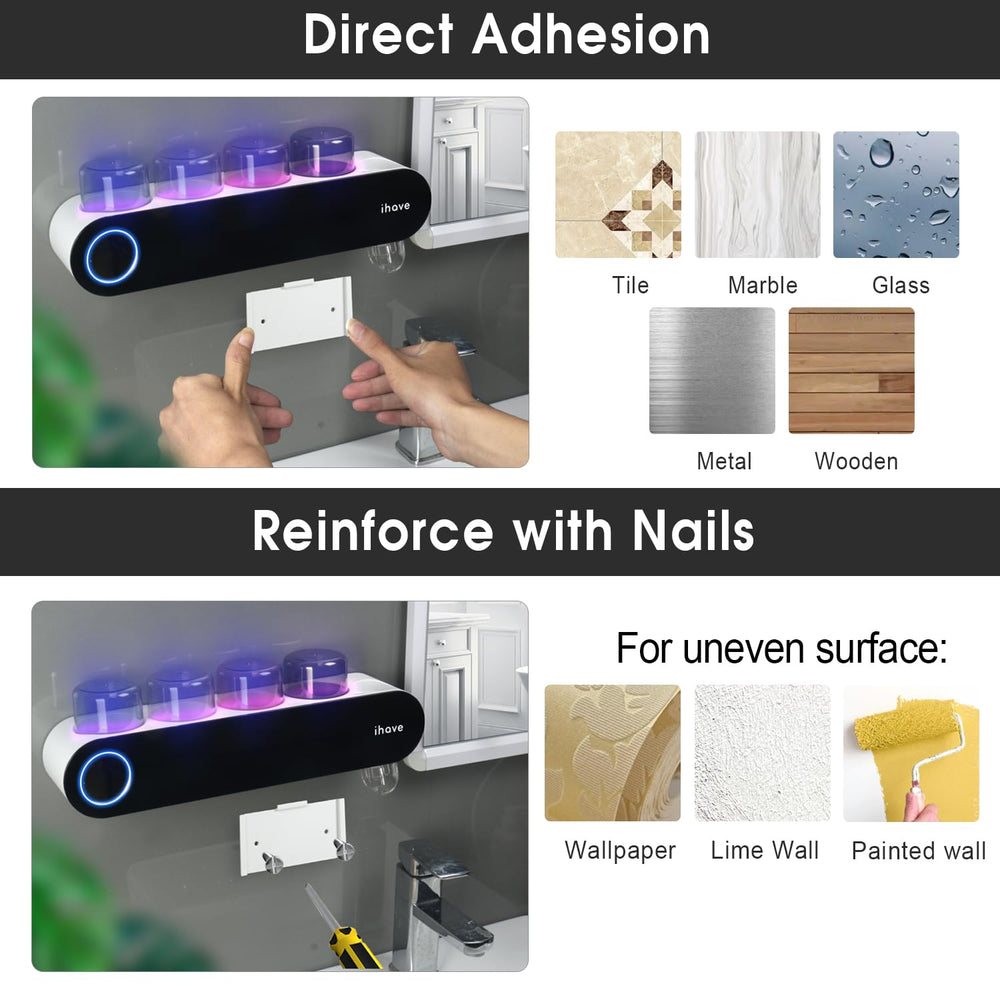 iHave distributeur de dentifrice en action usage sans contact pratique