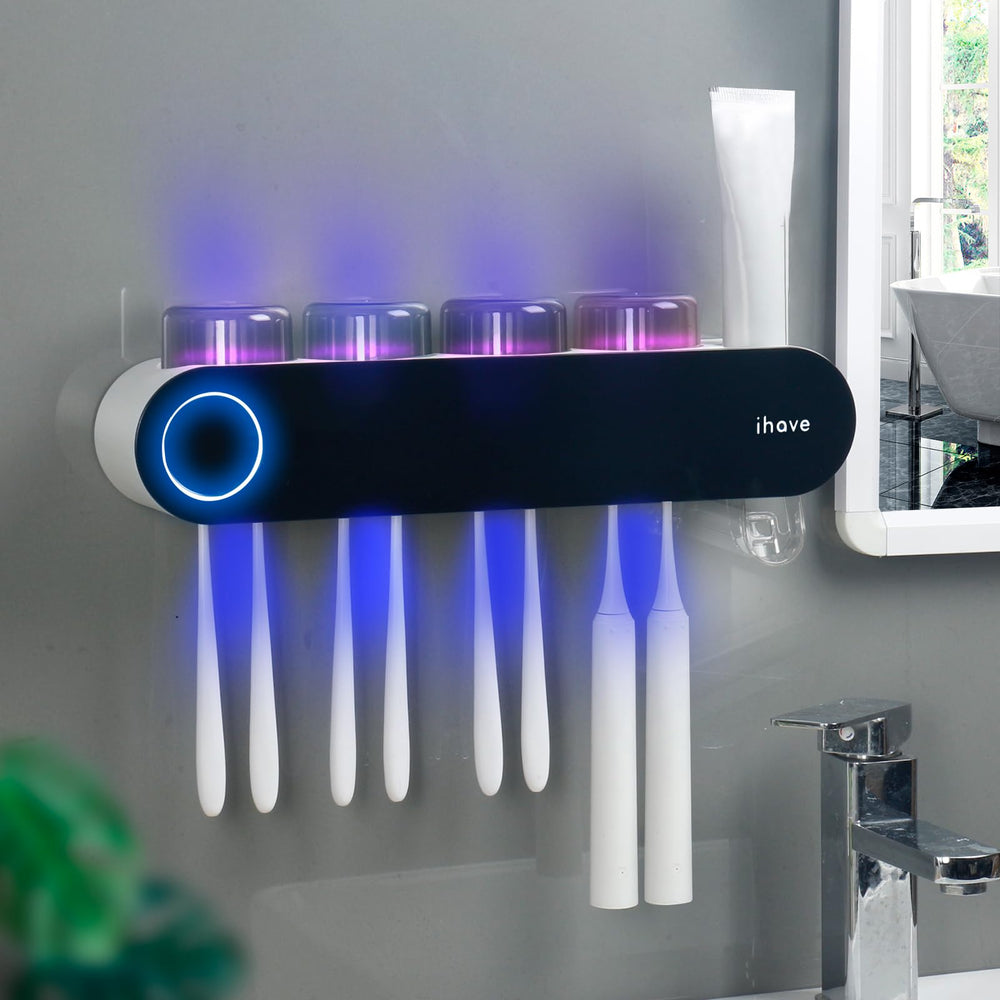 iHave porte-brosses mural avant vue produit et rangement efficace