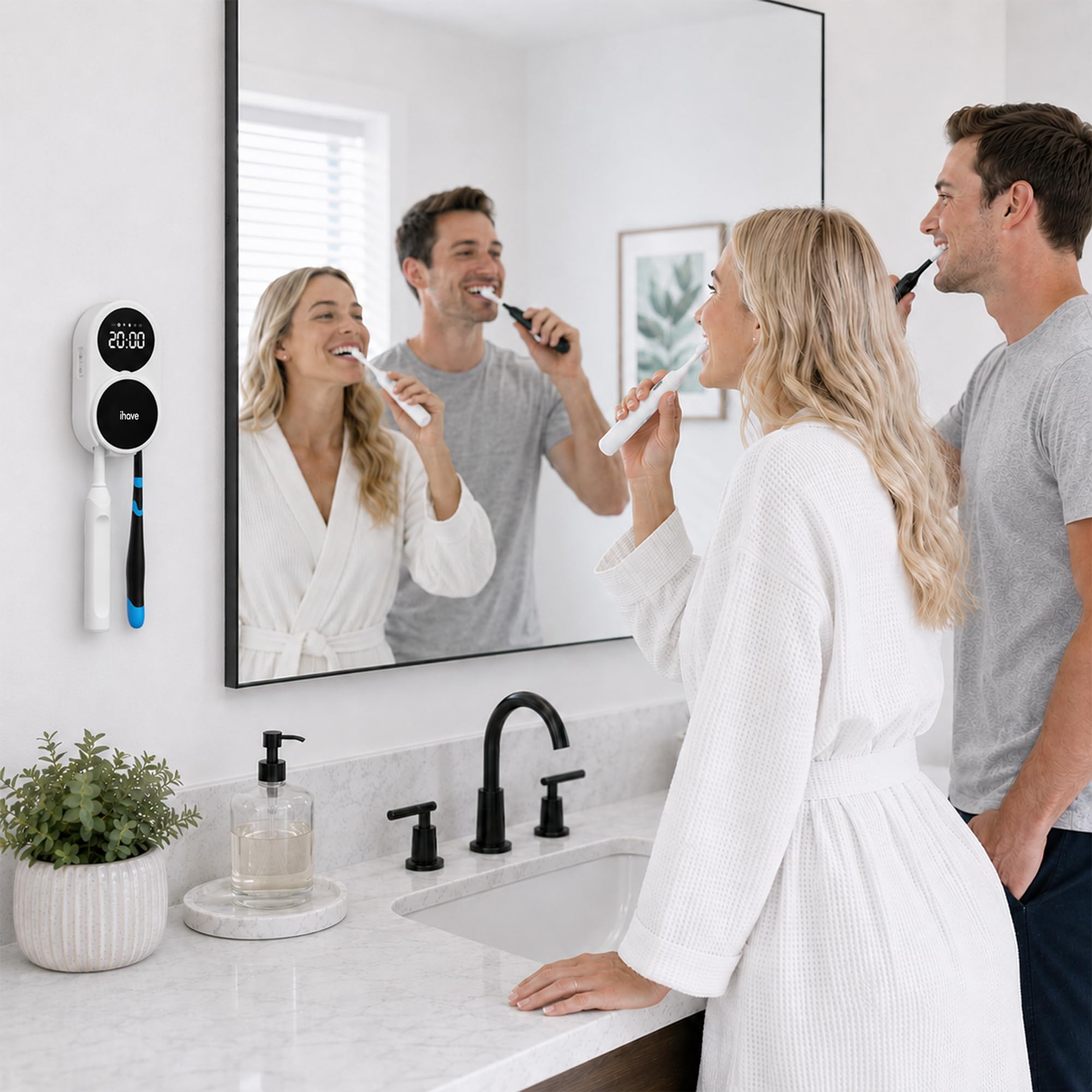iHave mise en scène salle de bain lifestyle montrant organisation et hygiène quotidienne