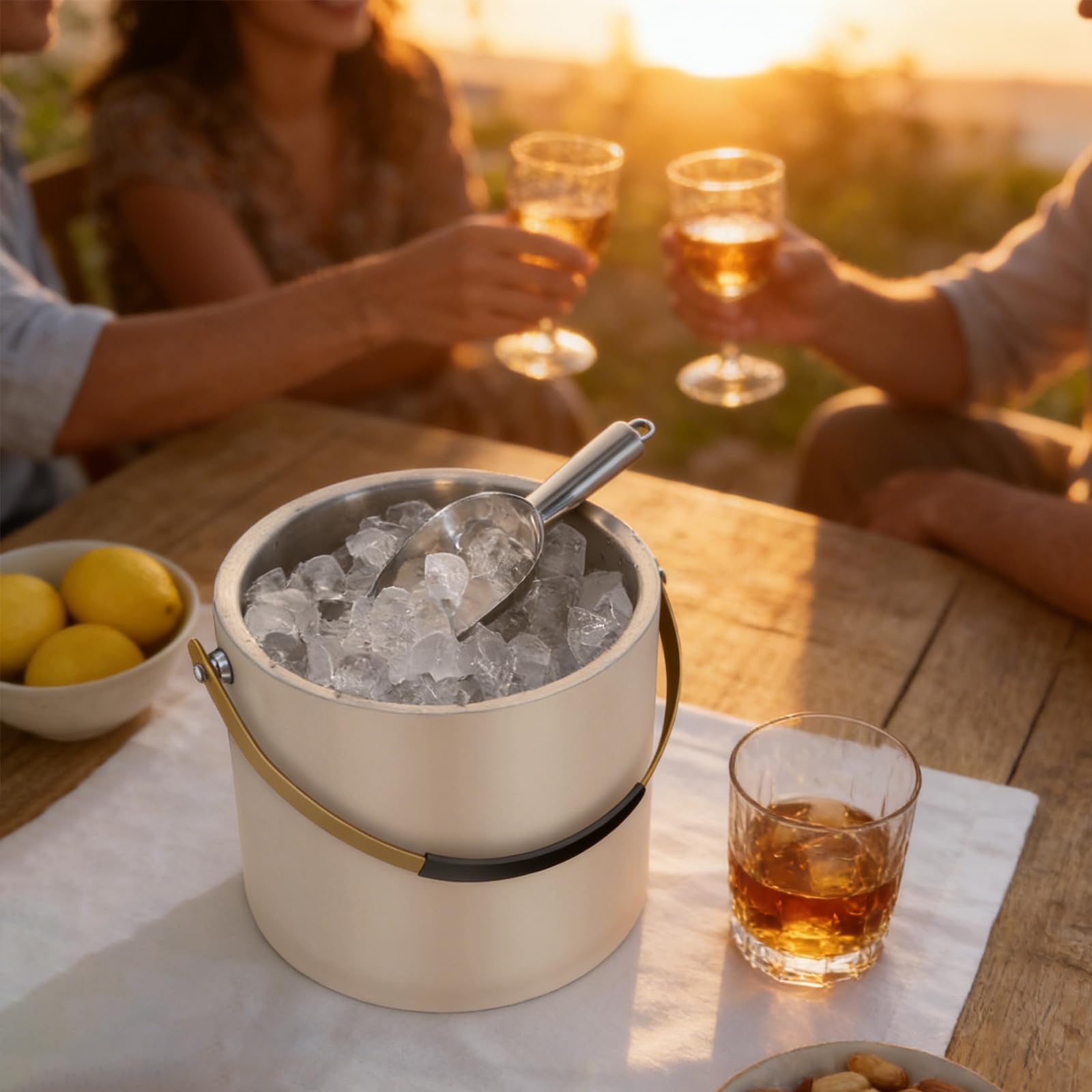 iHoo seau à glace comparaison d'échelle 3,2 L pour capacité claire