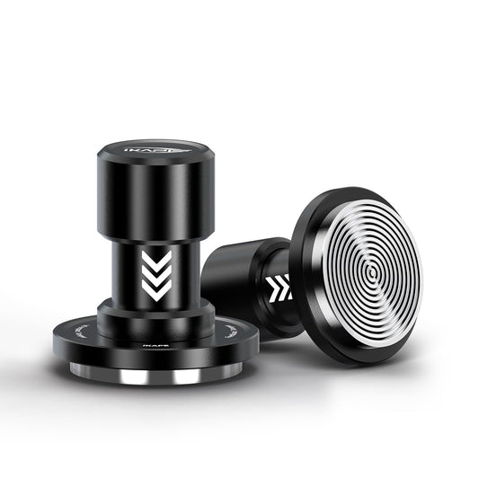 IKAPE tamper face avant montrant design ergonomique et prise en main améliorée
