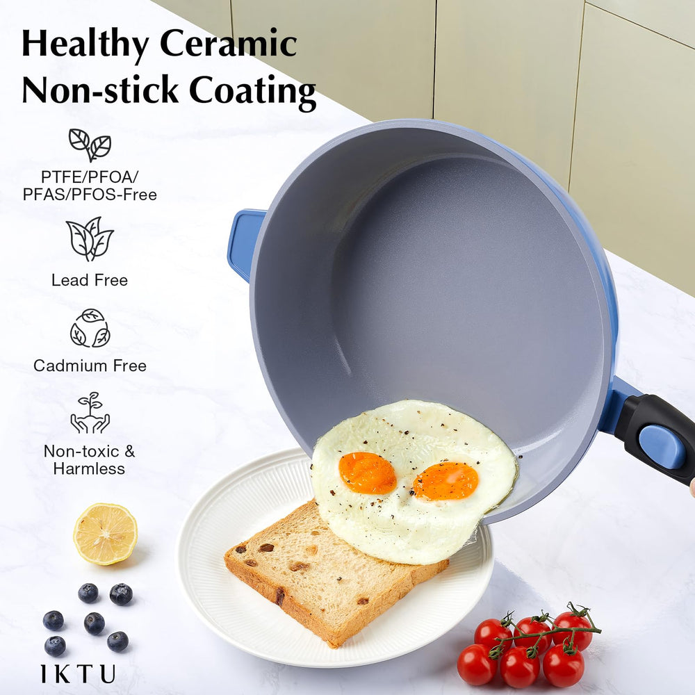 IKTU détail de la poignée détachable, gain de place et sécurité