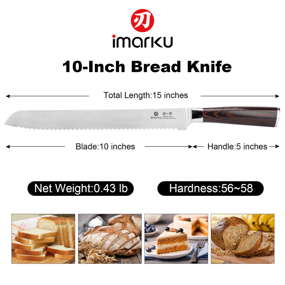 imarku couteau présenté dans coffret cadeau avec flanelle, emballage élégant pour offrir