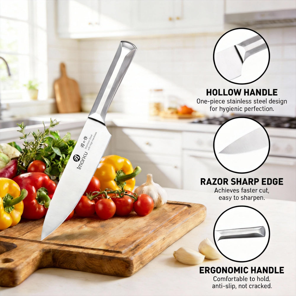 imarku ensemble en cuisine mise en situation coupe précise et contrôle