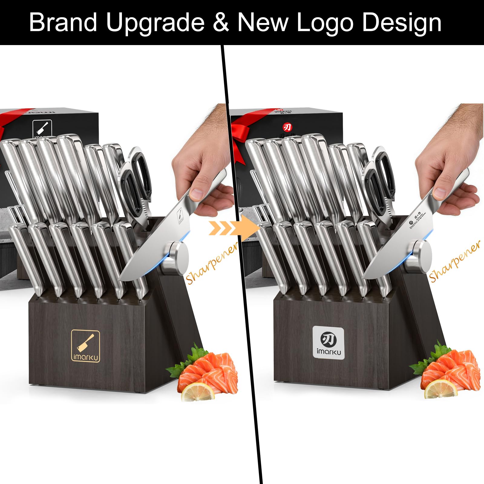 imarku bloc en bois compact optimisant rangement sur plan de travail