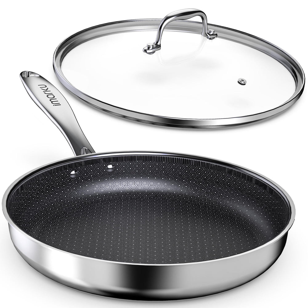 imarku poêle face avant montrant design durable et cuisson uniforme