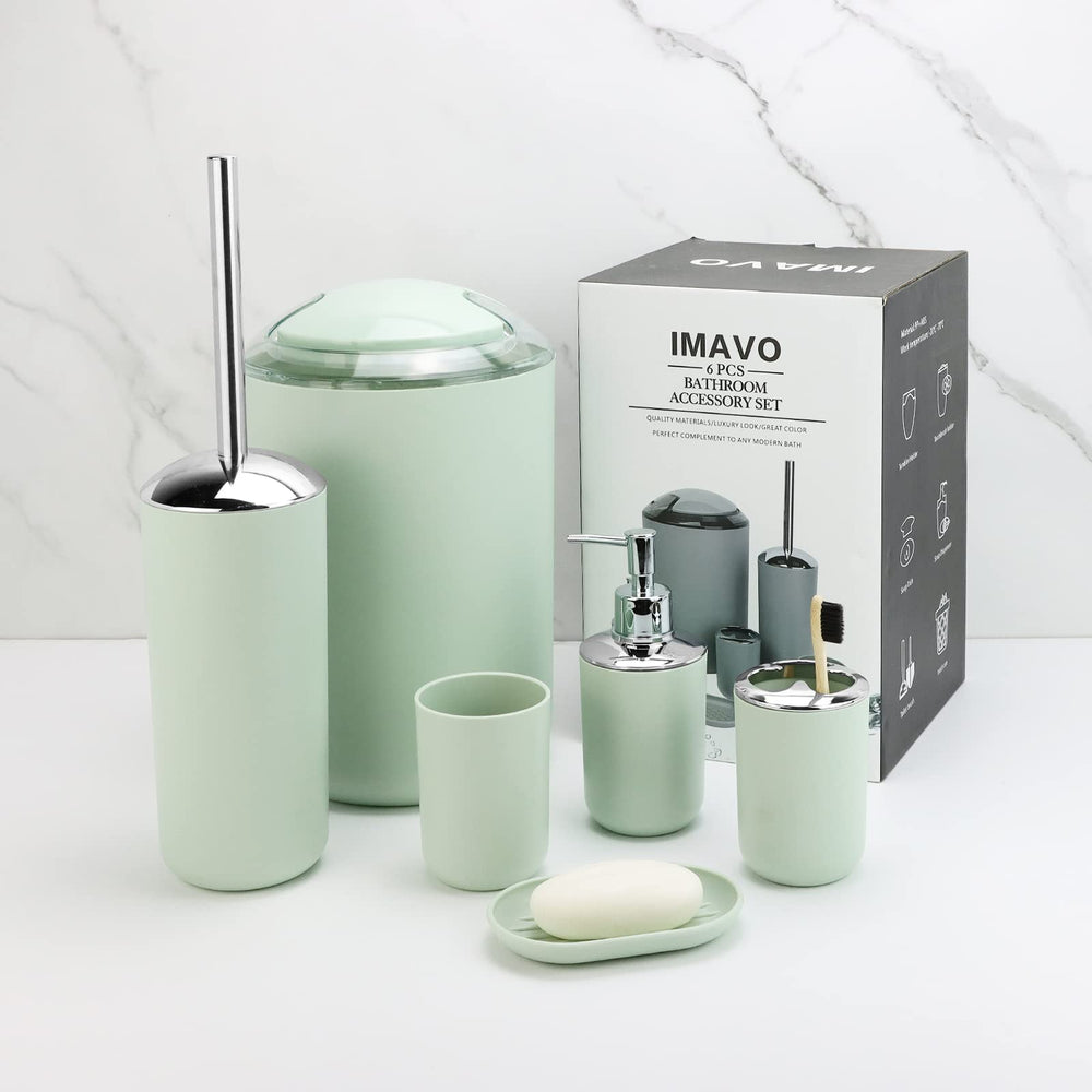 IMAVO porte-gobelet et porte-brosse vu du haut montrant organisation optimisée