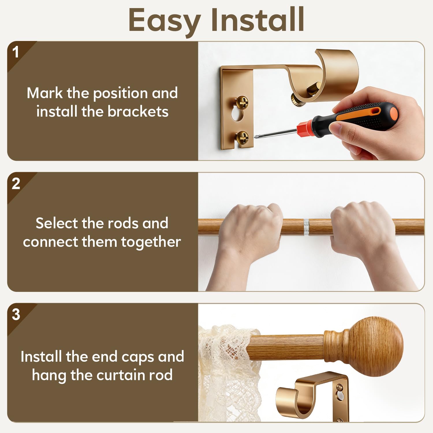 Immiehh kit d'installation avec outils simplifiant le montage