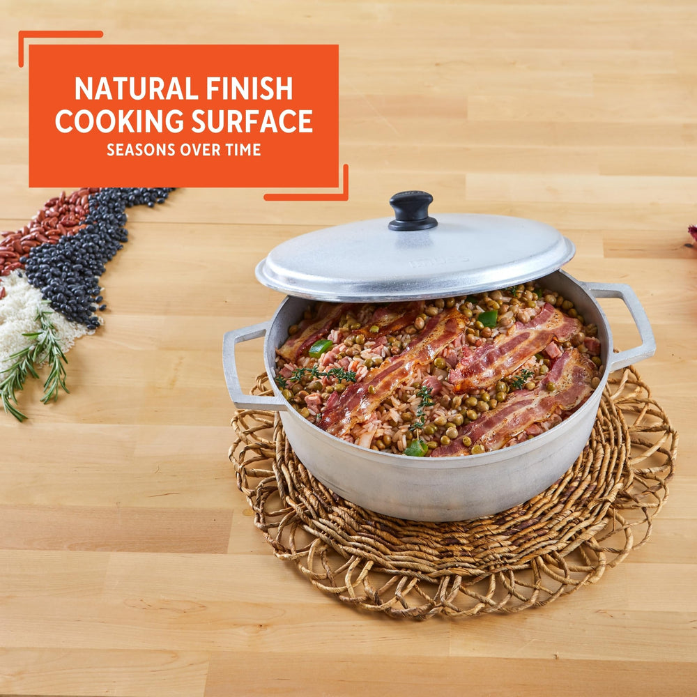 IMUSA caldero comparaison taille montrant capacité 11,6 Qt pour grandes portions