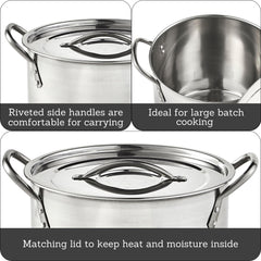 IMUSA couvercle ajusté en inox conservant chaleur et humidité