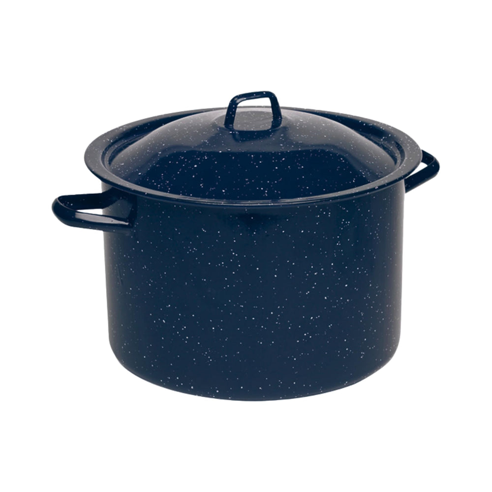 Imusa marmite émaillée face visible, design bleu durable et capacité
