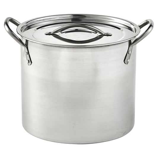 IMUSA marmite face avant 20 Qt montrant capacité et finition inox