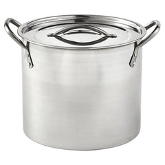 IMUSA marmite face avant 20 Qt montrant capacité et finition inox
