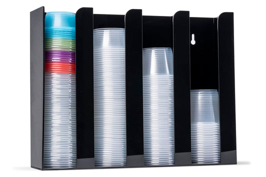Inevibe vue face du porte-coupes montrant organisation et gain de place