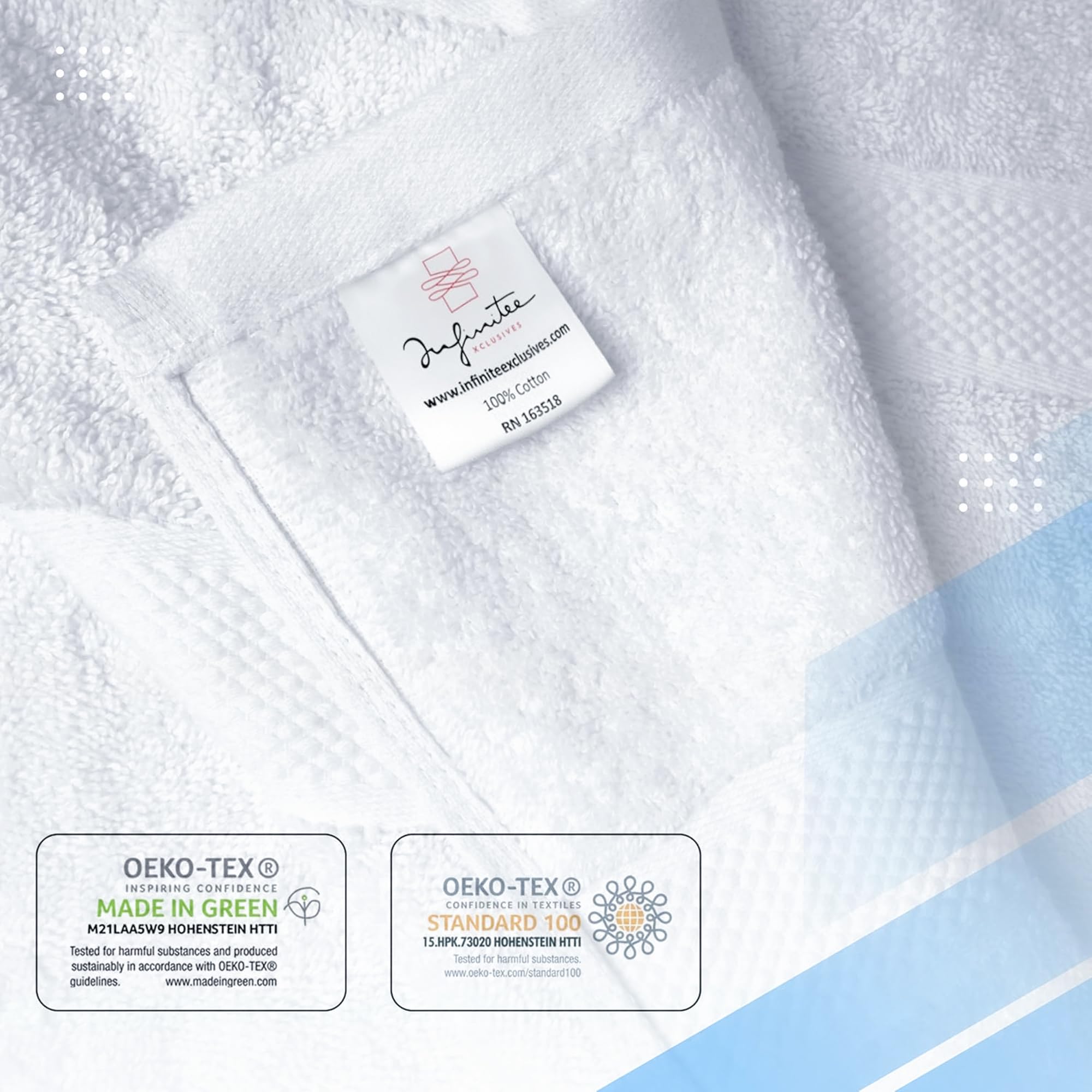 Infinitee Xclusives comparaison taille avec main montrant dimensions pratiques