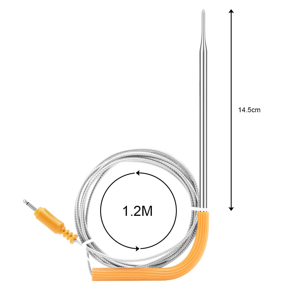 Inkbird câble de 119 cm posé à l'échelle pour visualiser longueur utile