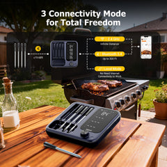 InkGrill quatre sondes groupées avec marquage pour cuisson multiple précise