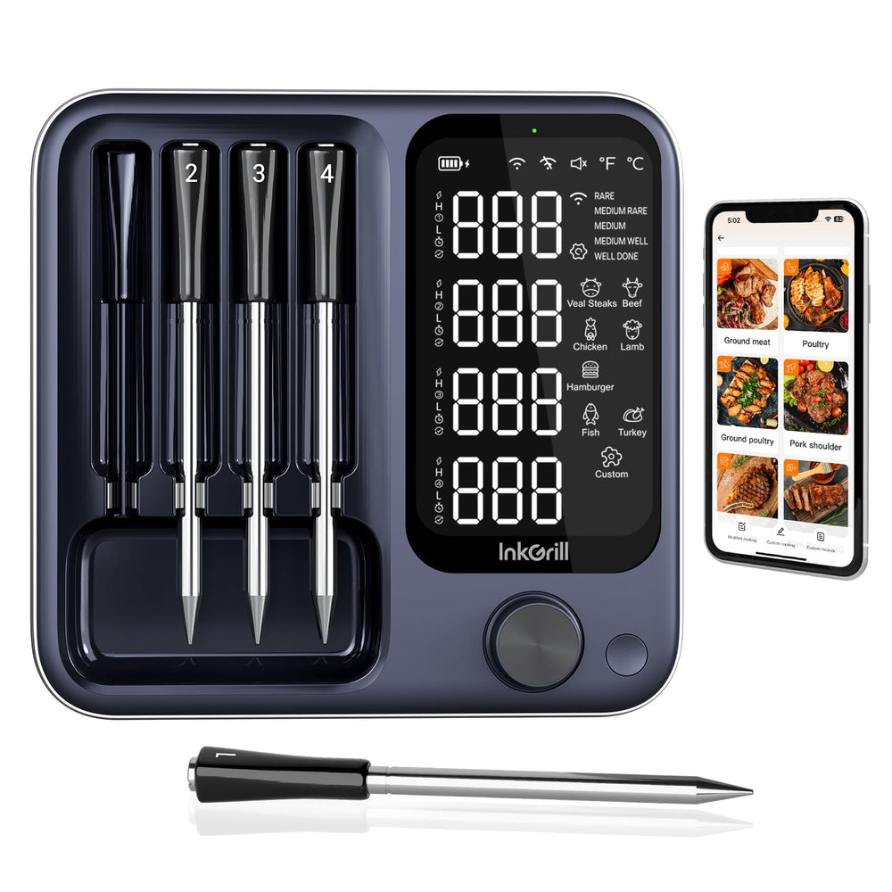 InkGrill face avant de l'appareil montrant écran lisible et commandes pratiques