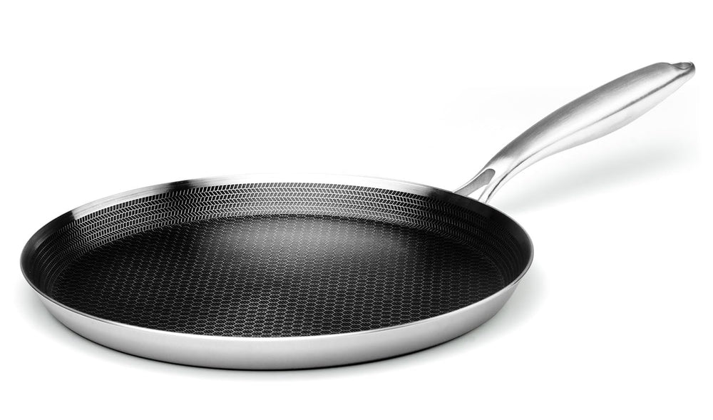 Innerwell vue avant de la poêle inox, finition élégante et utilité pratique