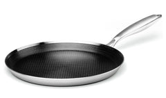 Innerwell vue avant de la poêle inox, finition élégante et utilité pratique