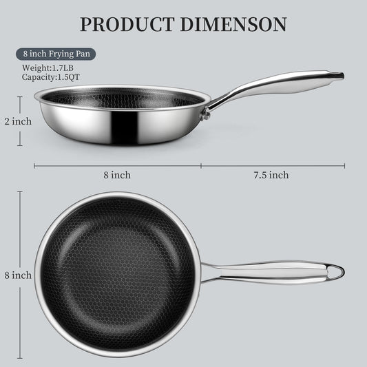 Innerwell gros plan motif nid d'abeille intérieur améliorant antiadhérence