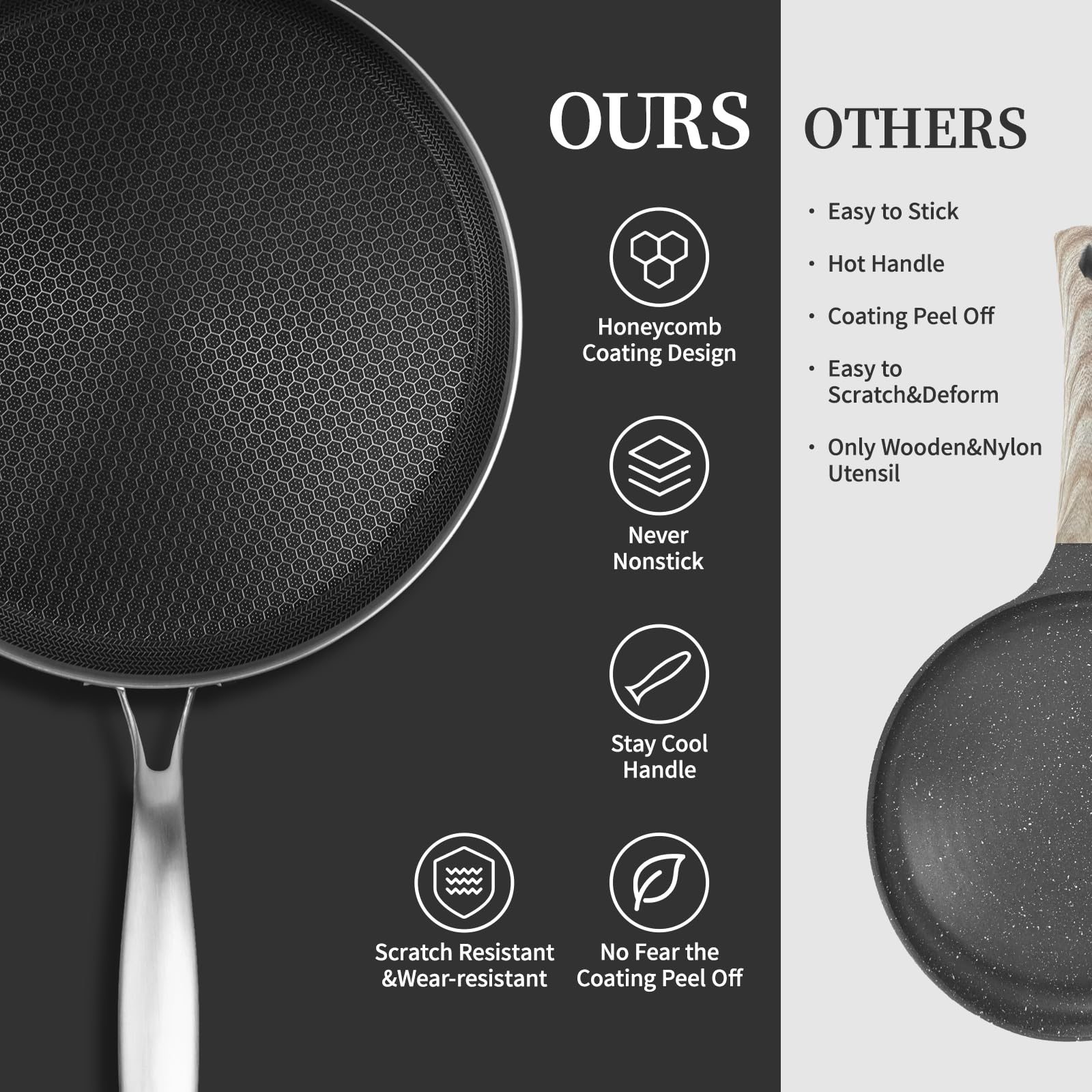 Innerwell poignée ergonomique en inox offrant prise sûre et confort