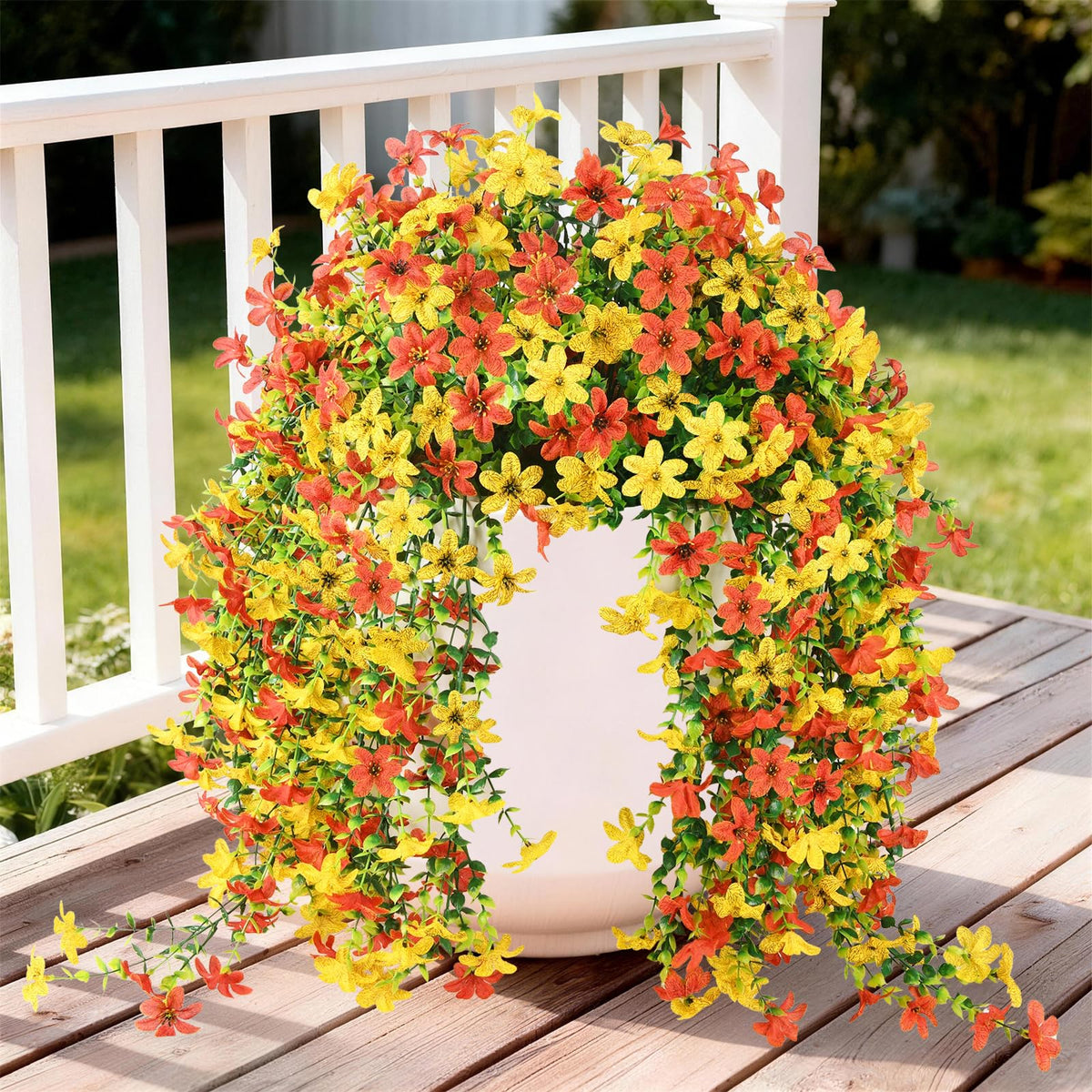 INQCMY face de l'emballage montrant deux bouquets prêts à décorer, durable
