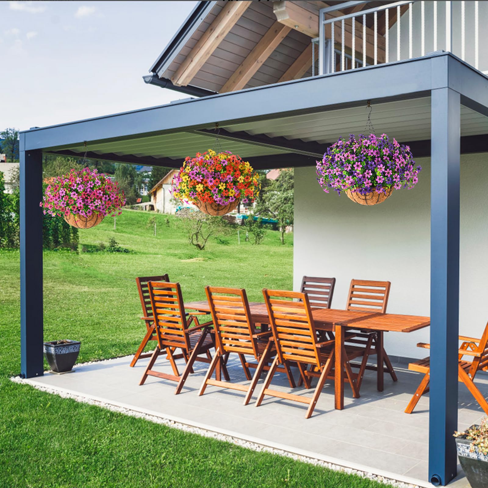 INQCMY mise en situation jardin égaye terrasse sans entretien