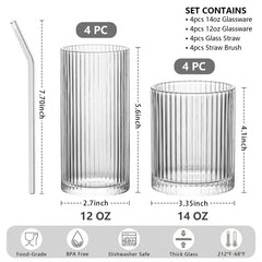 INSETLAN highball profil soulignant design cannelé et prise sûre