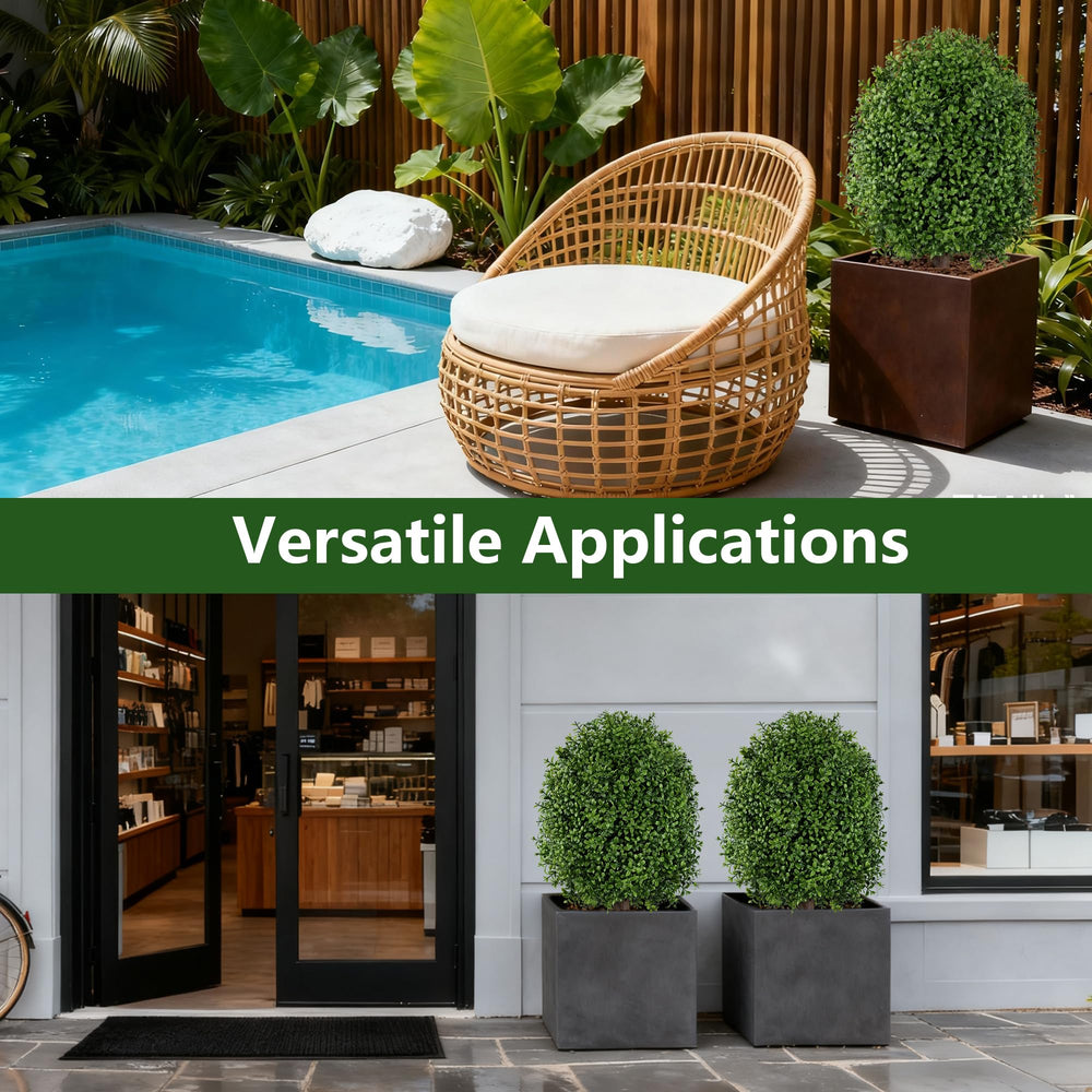 INSPRING topiaire posé près piscine apportant verdure sans entretien